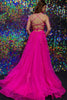 Load image into Gallery viewer, Hot Pink Tulle A Line Prom Dress with Appliques