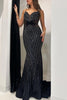 Load image into Gallery viewer, Sparkly Royal Blue Mermaid Long Prom Dress With Sequins