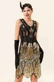 Gold Gatsby 1920s Dress