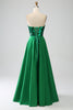 Load image into Gallery viewer, A-Line Sweetheart Dark Green Corset Prom Dress