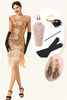 Load image into Gallery viewer, Gatsby 1920s Flapper Dress With 20s Accessories Set