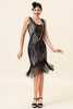 Load image into Gallery viewer, Sequins Fringed Flapper Dress with 1920s Accessories Set