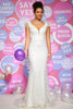 Load image into Gallery viewer, White Mermaid V-Neck Prom Dress With Beading