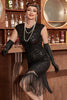 Load image into Gallery viewer, Red Gatsby Glitter Fringe 1920s Flapper Dress