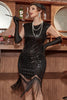 Load image into Gallery viewer, Red Gatsby Glitter Fringe 1920s Flapper Dress