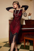 Load image into Gallery viewer, Round Neck Royal Blue Sequins 1920s Dress