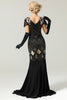 Load image into Gallery viewer, Champage Long Sequin 1920s Dress