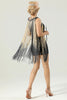 Load image into Gallery viewer, Black Sequin Sleeveless Cocktail Party Dress with Tassel