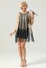 Load image into Gallery viewer, Black Sequin Sleeveless Cocktail Party Dress with Tassel