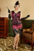 Load image into Gallery viewer, Sequin Dark Green Plus Size 1920s Flapper Dress