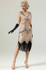 Load image into Gallery viewer, Pink 1920s Sleeveless Gatsby Dress