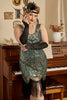 Load image into Gallery viewer, Gatsby Fringed Flapper Dress Roaring Plus Size 1920s Dress