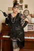 Load image into Gallery viewer, Gatsby Fringed Flapper Dress Roaring Plus Size 1920s Dress