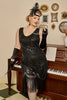 Load image into Gallery viewer, Gatsby Fringed Flapper Dress Roaring Plus Size 1920s Dress