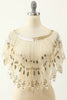 Load image into Gallery viewer, Black and Gold Sequin 1920s Cape