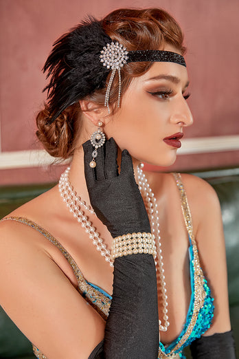 Black 1920s Party Accessories Sets