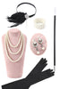 Load image into Gallery viewer, Black 1920s Party Accessories Sets