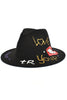 Load image into Gallery viewer, Black Heart Printed 1920s Bowler Hat